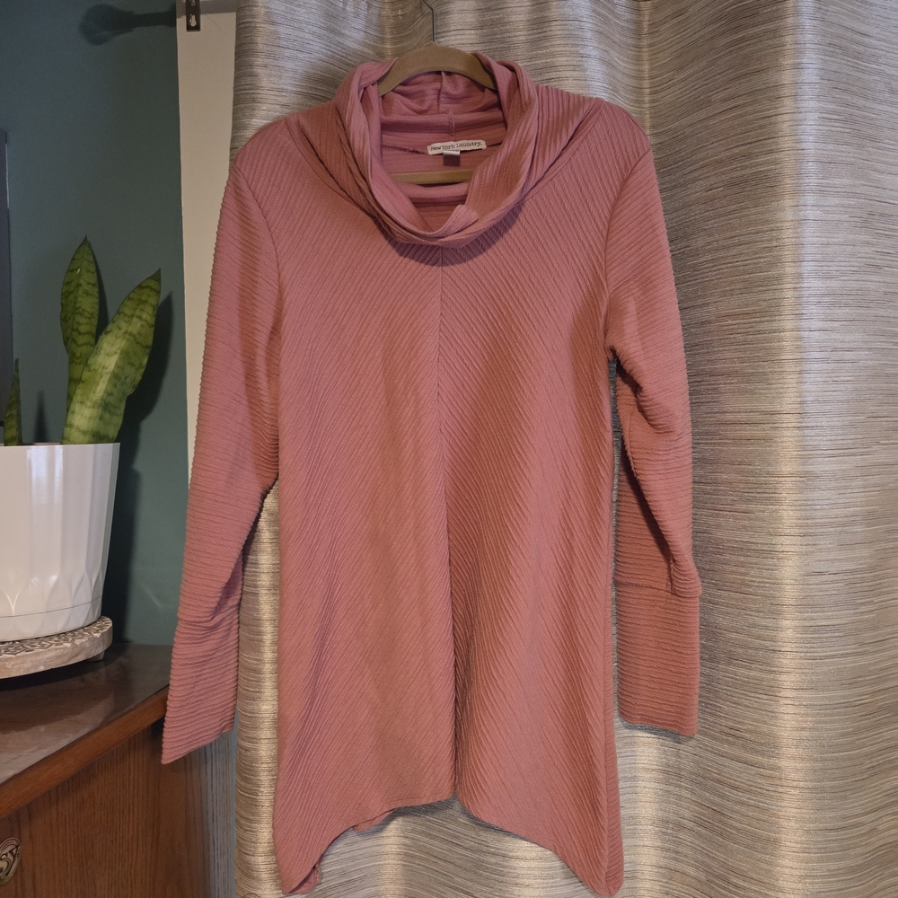New York Laundry Mauve Cowl Neck Top
